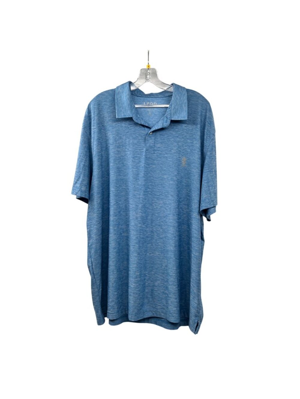 IZOD Golf Men's Polo Shirt Short Sleeve Blue/Gray Spacedye Size XXL